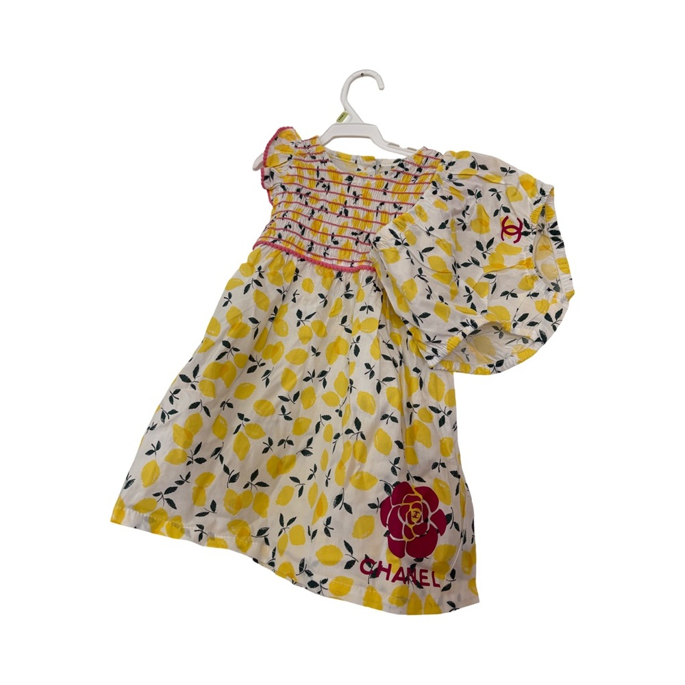 CHANEL-y lemon print dress
